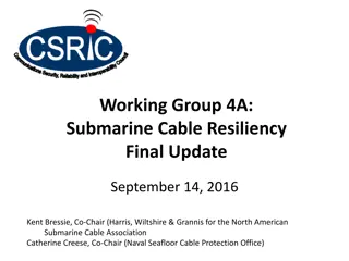 Submarine Cable Resiliency Report Update - September 2016