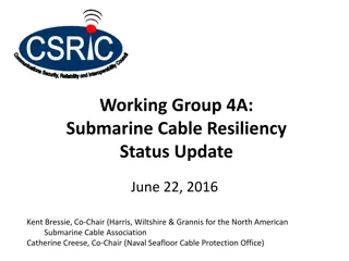 Submarine Cable Resiliency Update and Recommendations