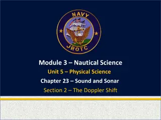 Understanding Sound and Sonar: Exploring Doppler Shift in Physical Science