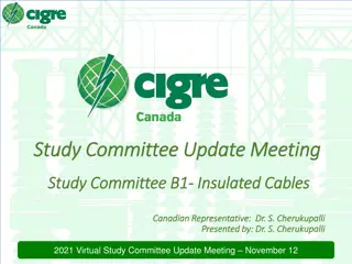 CIGRE Study Committee B1: Insights on Insulated Power Cables and Future Directions