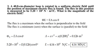 Electric Field and Flux Calculations in Different Geometries