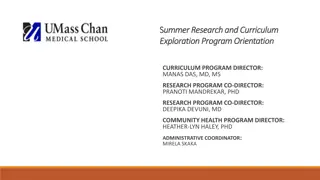 S.Summer Research and Curriculum Exploration Program Information