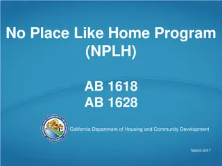 California's No Place Like Home Program Overview