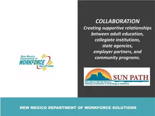 Maximizing Collaboration for Educational and Economic Success in New Mexico