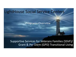 Supportive Services for Veterans at LightHouse Social Service Centers