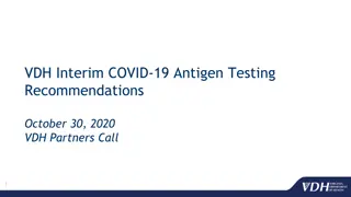 VDH Interim COVID-19 Antigen Testing Recommendations