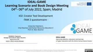 IDEAL-GAME Project Meeting and Creator Tool Development in Spain