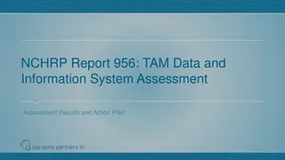 NCHRP Report 956 TAM Data and Information System Assessment