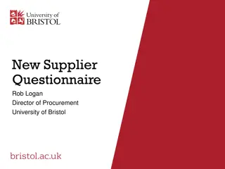 Streamlining Supplier Questionnaires for University Procurement