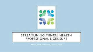 Regulated Mental Health Services and Practice Modalities