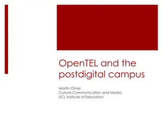 Exploring OpenTEL and Postdigital Campus Innovations