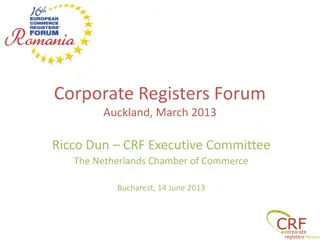 Corporate Registers Forum - Empowering Global Registry Management