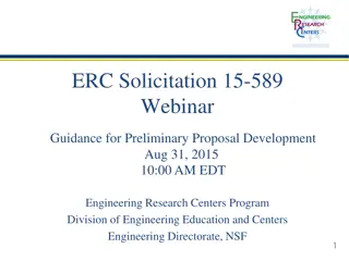 NSF Engineering Research Centers Webinar Aug 31, 2015