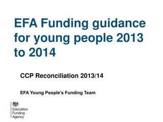 EFA Funding Guidance for Young People 2013-2014 Reconciliation Rules