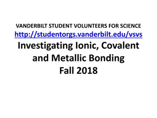 Bonding in Ionic, Covalent, and Metallic Compounds