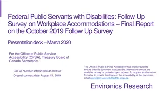 Follow-Up Survey on Workplace Accommodations for Federal Public Servants with Disabilities