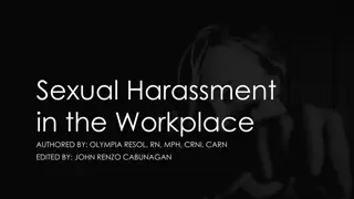 Understanding and Addressing Sexual Harassment in the Workplace