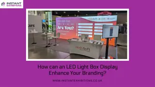 How can an LED Light Box Display Enhance Your Branding