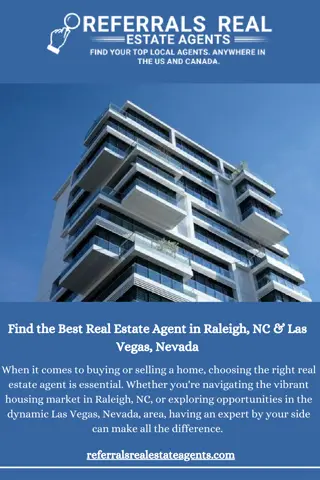 Your Guide to Top Real Estate Agents in Raleigh, NC & Las Vegas, NV