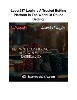 Laser247 Login Is A Trusted Betting Platform In The World Of Online Betting