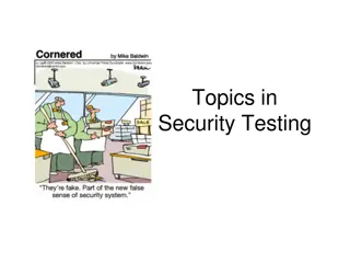 Security Testing and Architecture