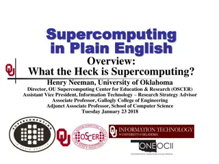 Supercomputing in Plain English: Overview and Tips for Virtual Events