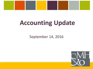 Updates on Nonprofit Financial Statements and Net Assets