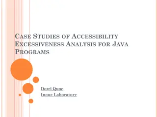 Accessibility Excessiveness Analysis for Java Programs