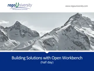 Advanced Functionality of Open Workbench Training Course