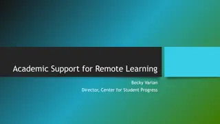 Academic Support Strategies for Remote Learning Stress Management