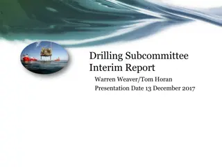 Drilling Subcommittee Interim Report Summary