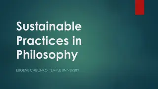 Sustainable Practices in Philosophy: Shifting Towards a Greener Future