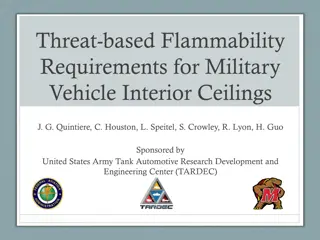 Threat-Based Flammability Requirements for Military Vehicle Interior Ceilings