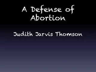 A Defense of Abortion by Judith Jarvis Thomson