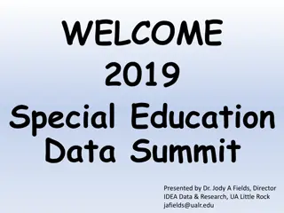 Special Education Data Summit: Maximizing Data for Impactful Education Practices