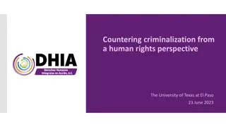 Perspectives on Countering Criminalization Through Human Rights