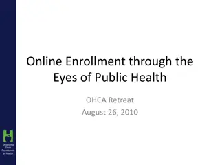 Enhancing Online Enrollment for Public Health Programs in Oklahoma