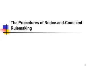 Exploring Notice-and-Comment Rulemaking Procedures