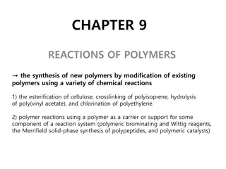 Polymer Reactivity and Modification: Synthesis and Reactions