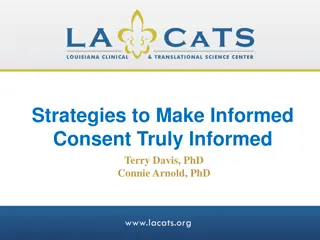 Strategies for Effective Informed Consent Process