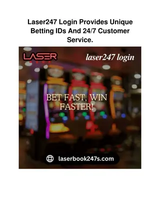 Laser247 Login Provides Unique Betting IDs And 24_7 Customer Service