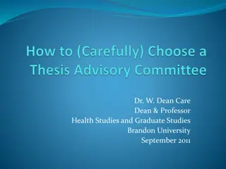 Guide to Choosing a Thesis Advisor and Committee for Your Research Journey