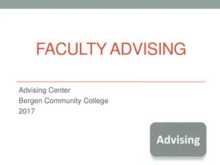 Faculty Advising Guidelines at Bergen Community College