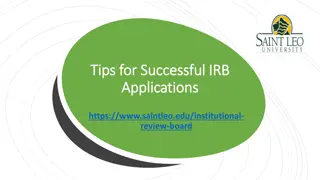 Guide to Successful IRB Applications Process