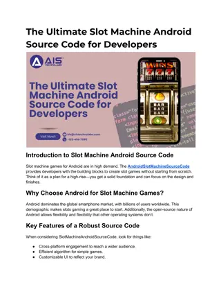 The Ultimate Slot Machine Android Source Code for Developers