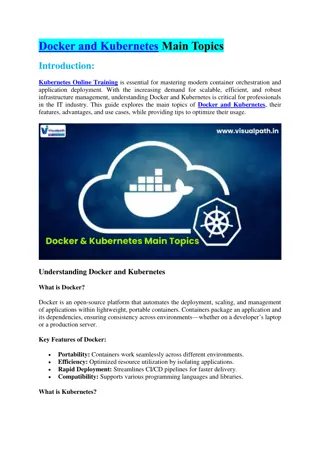 Docker Online Training - Kubernetes Online Training