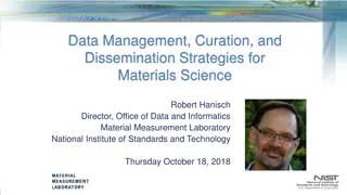 Data Management, Curation, and Dissemination Strategies for Materials Science