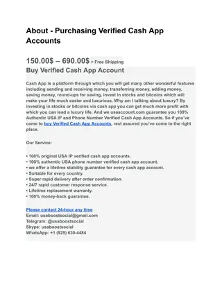 About - Purchasing Verified Cash App Accounts