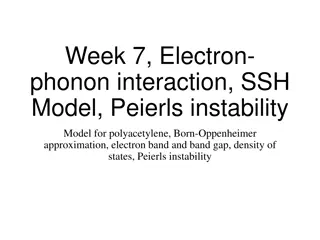 Electron-Phonon Interaction and Peierls Instability in Polyacetylene using SSH Model