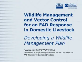 Developing a Wildlife Management Plan for FAD Response in Livestock